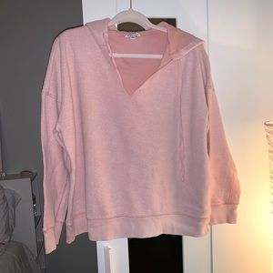 Pale pink hoodie